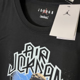2025 T281 JD Flying Man Black Pure Cotton T-shirt