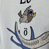 2025 T274 Cartoon Jordan  Pure Cotton White T-shirt