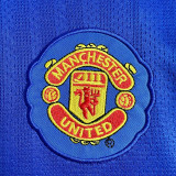 2007/2008 Man Utd Goalkeeper Blue Retro Soccer Jersey