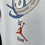 2025 T274 Cartoon Jordan  Pure Cotton White T-shirt