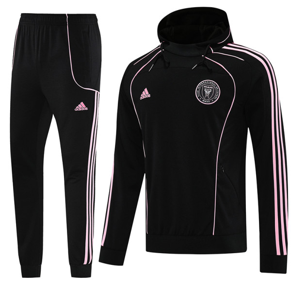 25/26 Inter Miami Black  Hooded Tracksuit