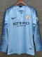 2019  Man City Away Long Sleeve Retro Soccer Jersey