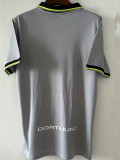 1997 Dortmund UCL Away Grey Retro Soccer Jersey