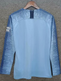 2019  Man City Away Long Sleeve Retro Soccer Jersey