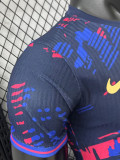 25/26 BAR  Special Edition Purple Blue Player Version Soccer Jersey(黄胸花）