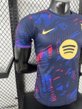 25/26 BAR  Special Edition Purple Blue Player Version Soccer Jersey(黄胸花）
