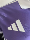 25/26 RMA Purple Team Logo Special Edition Player Version Soccer Jersey(翻领）