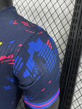 25/26 BAR  Special Edition Purple Blue Player Version Soccer Jersey(黄胸花）
