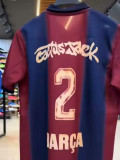 25/26  BAR Home Co branded Edition  Player Version   Soccer Jersey(背后广告#2）