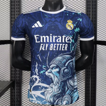 25/26 RMA Old Man  Special Edition Royal BluePlayer Version Soccer Jersey