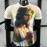 25/26 Brazil Christ statue Yellow Player Version Soccer Jersey