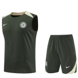 25/26  CHE Army Green Tank top and shorts suit