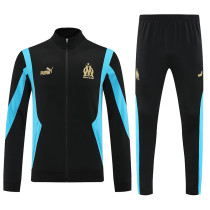 25/26 Marseille Black & SKY Blue Jacket Tracksuit
