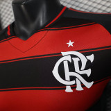 25/26 Flamengo Home  Player Version Soccer Jersey(Print all sponsors、全广告）