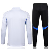 25/26 Man Utd White  Half Pull Tracksuit #B2537 (半拉链)