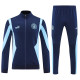 25/26  Man City Royal Blue  Jacket Tracksuit（Zipper pants cuffs）拉链裤脚