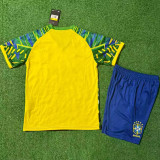 2025 Brazil Jesus Statue Special Edition Kids  Soccer Jersey