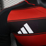 25/26 Flamengo Home  Player Version Soccer Jersey(Print all sponsors、全广告）