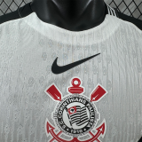 25/26 Corinthians Home  Player Version Soccer Jersey(Print all sponsors、全广告）