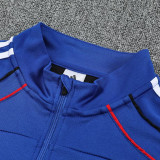 25/26 Man Utd Blue Half Pull Tracksuit  (半拉链)