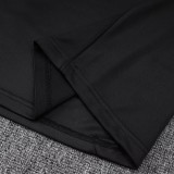 25/26 Man Utd Black  Half Pull Tracksuit #B2538 (半拉链)