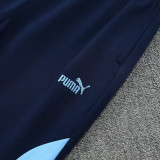 25/26  Man City Royal Blue  Jacket Tracksuit（Zipper pants cuffs）拉链裤脚