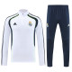 25/26  RMA White# Navy blue pants Half Pull Tracksuit (半拉链)