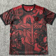 2025 Brazil Christ statue Red &Black Fans Soccer Jersey（黑纹）