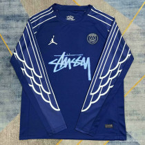 24/25 PSG  Third signature  Edition  Long Sleeve Fans Soccer Jersey签名