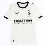 25/26  Monchengladbach Home Fans Soccer Jersey(左袖广告）