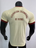 2025 Colombia  Light Yellow  1:1 Pure Cotton T-shirt(纯棉)
