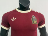 2025  Mexico Maroon 1:1 Pure Cotton T-shirt(纯棉)