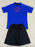 25/26 Man Utd Blue Kids  Training Shirts
