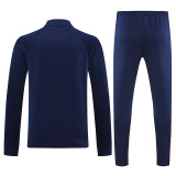 25/26  Man Utd Royal Blue  Jacket Tracksuit（宝蓝白色拉链）