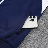25/26  Man Utd Royal Blue  Jacket Tracksuit（宝蓝白色拉链）