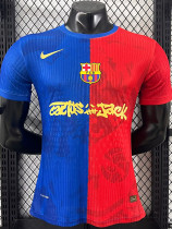 25/26 BAR Special Edition Blue & Red  Player Version Soccer Jersey