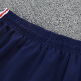 25/26  Man Utd Royal Blue  Jacket Tracksuit（宝蓝白色拉链）