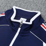 25/26  Man Utd Royal Blue  Jacket Tracksuit（宝蓝白色拉链）