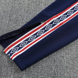25/26  Man Utd Royal Blue  Jacket Tracksuit（宝蓝白色拉链）