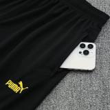25/26  Dortmund Black Training Short Suit(黄边）