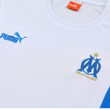 25/26  Marseille White &Blue Training Short Suit(白蓝）