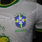25/26  Brazil White Peace Dove Special Edition  Player Version Soccer Jersey