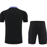 25/26 BAR Black & Purple Training Short Suit (肩膀紫色）