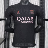 25/26 PSG Ancient Money Pattern Special Edition Black  Player Version  Soccer Jersey