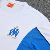 25/26  Marseille White &Blue Training Short Suit(白蓝）