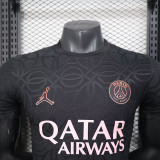 25/26 PSG Ancient Money Pattern Special Edition Black  Player Version  Soccer Jersey