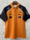 2025 McLaren Orange  Polo Racing Suit(翻领)