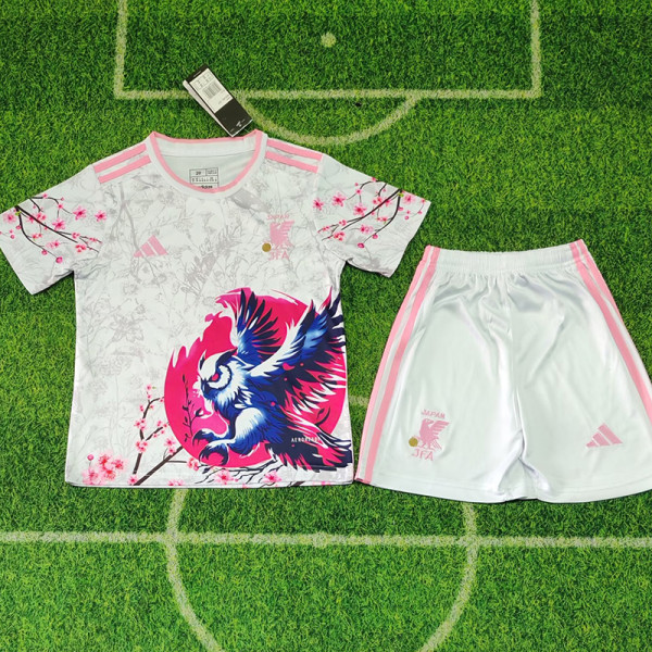 25/26  Japan  Owl Special Edition White Kids  Soccer Jersey