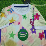 25 /26 BAR Light Yellow Special Edition  Kids Soccer Jersey(绿色大胸花）