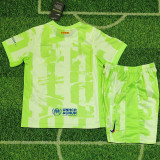 24/25 BAR  Third Co branded Edition  Kids Soccer Jersey(蓝色胸字）